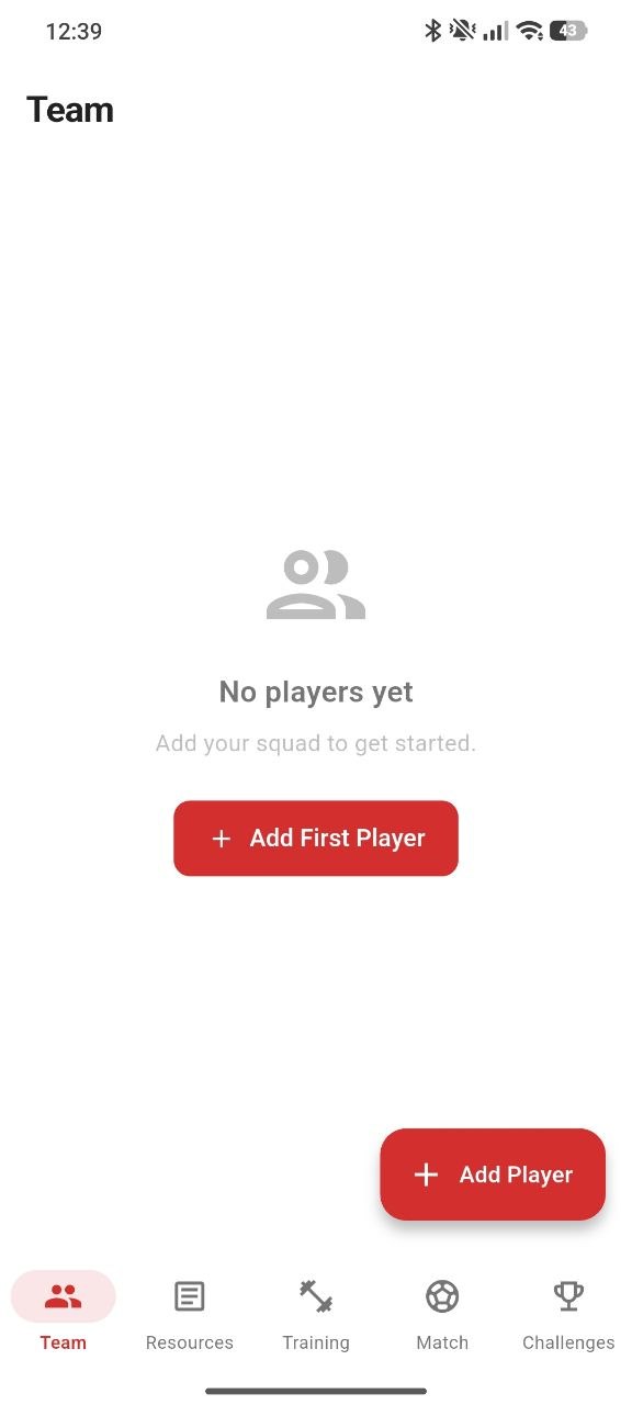 Pnc Futsal Coach app home screen